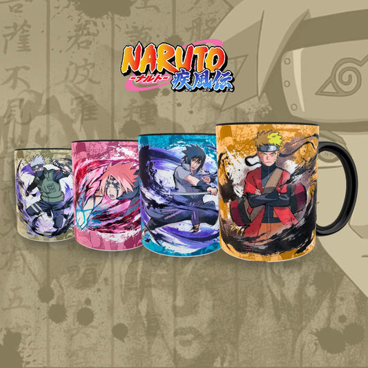 Juego de 4 Tazas Naruto