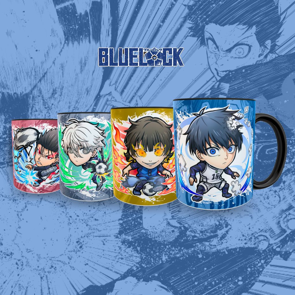 Juego de 4 Tazas Blue Lock