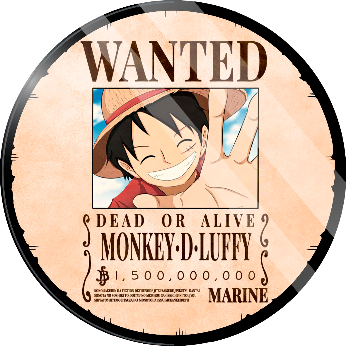 Posavaso R. Wanted Luffy