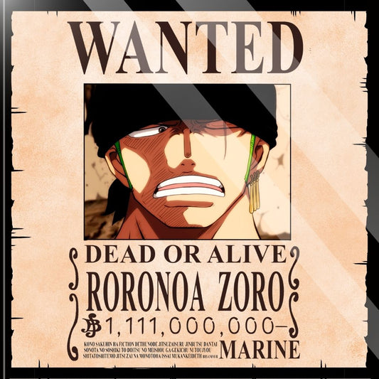 Posavaso Wanted Zoro - One piece