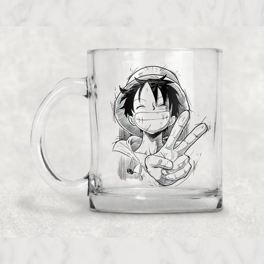 Taza Clear Luffy