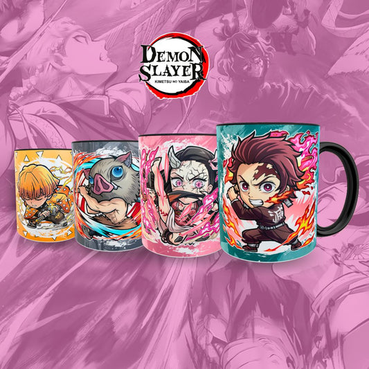 Juego de 4 Tazas Demon slayer